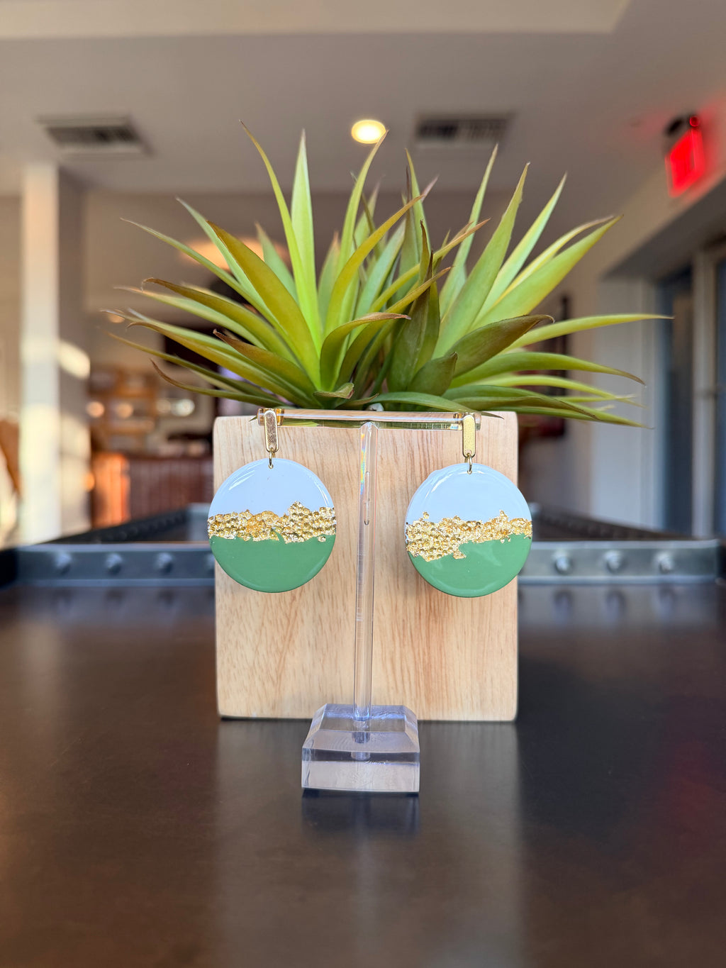 Amanda earrings - Handmade lightweight polymer clay earrings - hypoallergenic