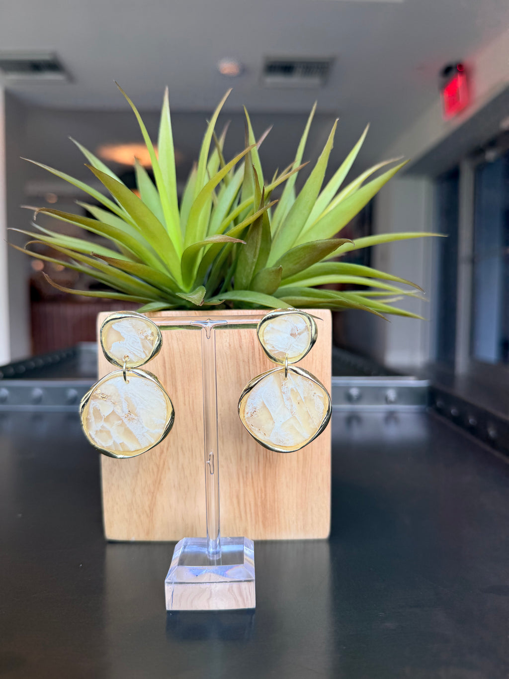 Clecy earrings - Handmade lightweight polymer clay earrings - hypoallergenic